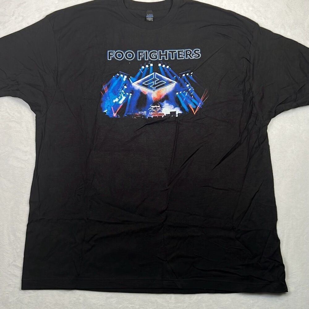 Foo Fighters Concrete and Gold 2018 World Tour Concert Black T Shirt Men 3XL‎